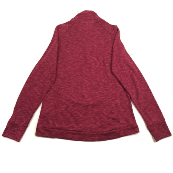 Avalanche Rouge Red Loma Snap Long Sleeve Pullover Knit Jacket Womens Large - Picture 13 of 15
